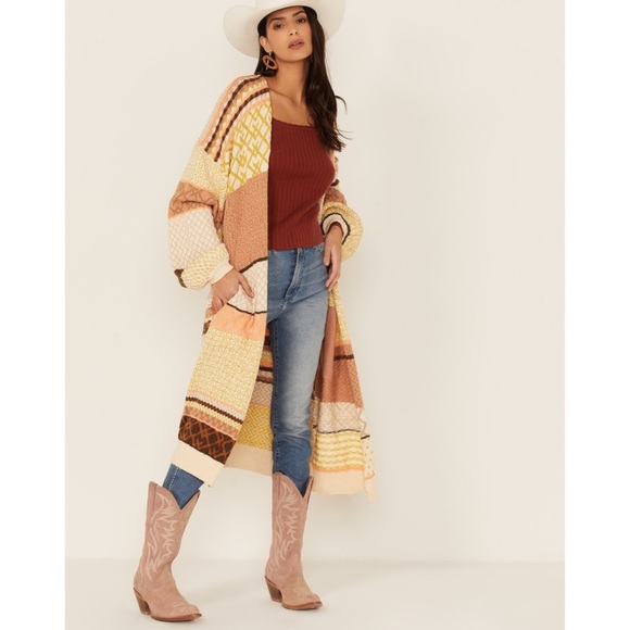 Free People Sweaters - Free People Multicolored Love & Kisses Cardigan Sweater